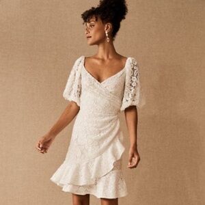 BHLDN Sachin & Babi Caitli White Lace Dress